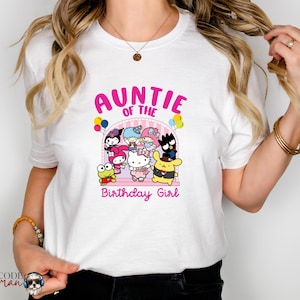 Birthday Girl Party Shirt, Custom Kitty Shirts, Hello Birthday Kitty, Hello Cat Birthday Tees, Personalized Kitty Birthday Shirt,
