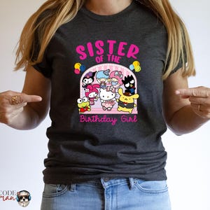 Birthday Girl Party Shirt, Custom Kitty Shirts, Hello Birthday Kitty, Hello Cat Birthday Tees, Personalized Kitty Birthday Shirt,
