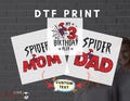 Custom Spiderman DTF, Family Birthday Ready To Press, Matching Spider Dad Mom dtf Transfer, Spider-Man dtf, Custom dtf print,spiderman press