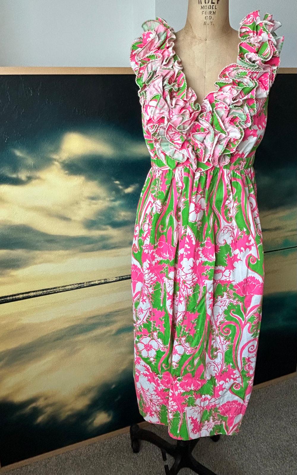 Lilly Pulitzer the Lilly Backless Vintage Empire Waist Dress With Ruffles  XS/S - Etsy