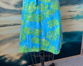 Lilly Pulitzer Jupe portefeuille vintage bleue et verte Lilly avec poches jamais portée XS/S