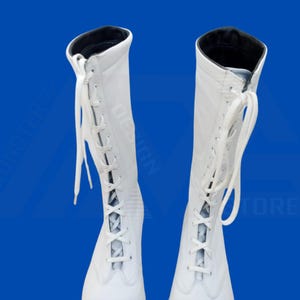 custom men women white  boots