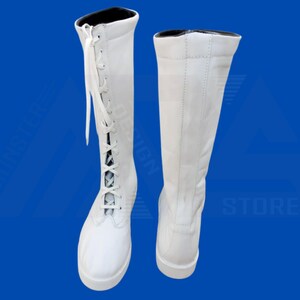 custom women white wrestling boots