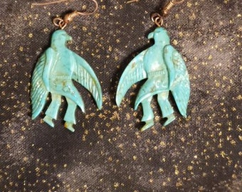 Eagle Dancer Turquoise Earrings