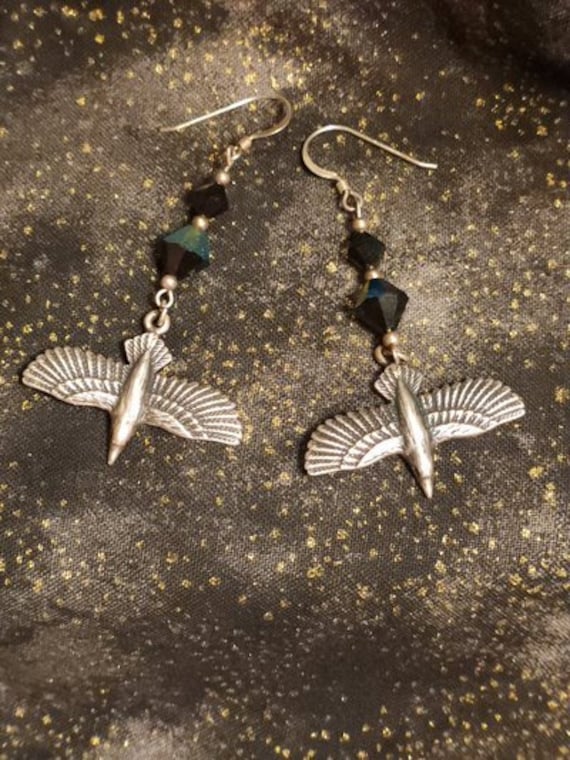 Tribal Native American Eagle Earrings