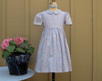 Size 4 Girls Dress Vintage Fabric