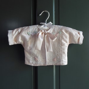 0-3 mo. Pale Pink Special Occasion Baby Girl Jacket