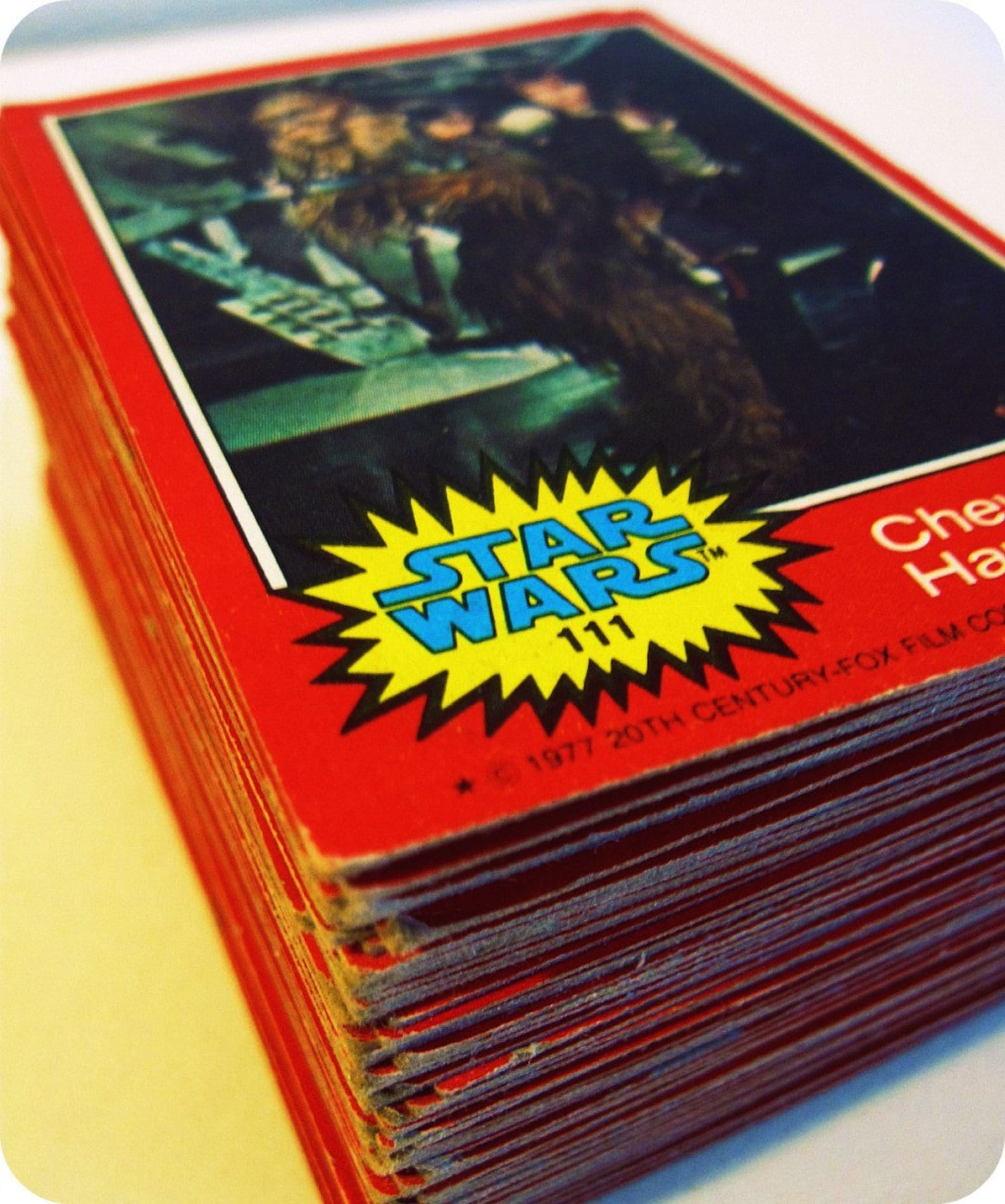 star wars cards 1977 red