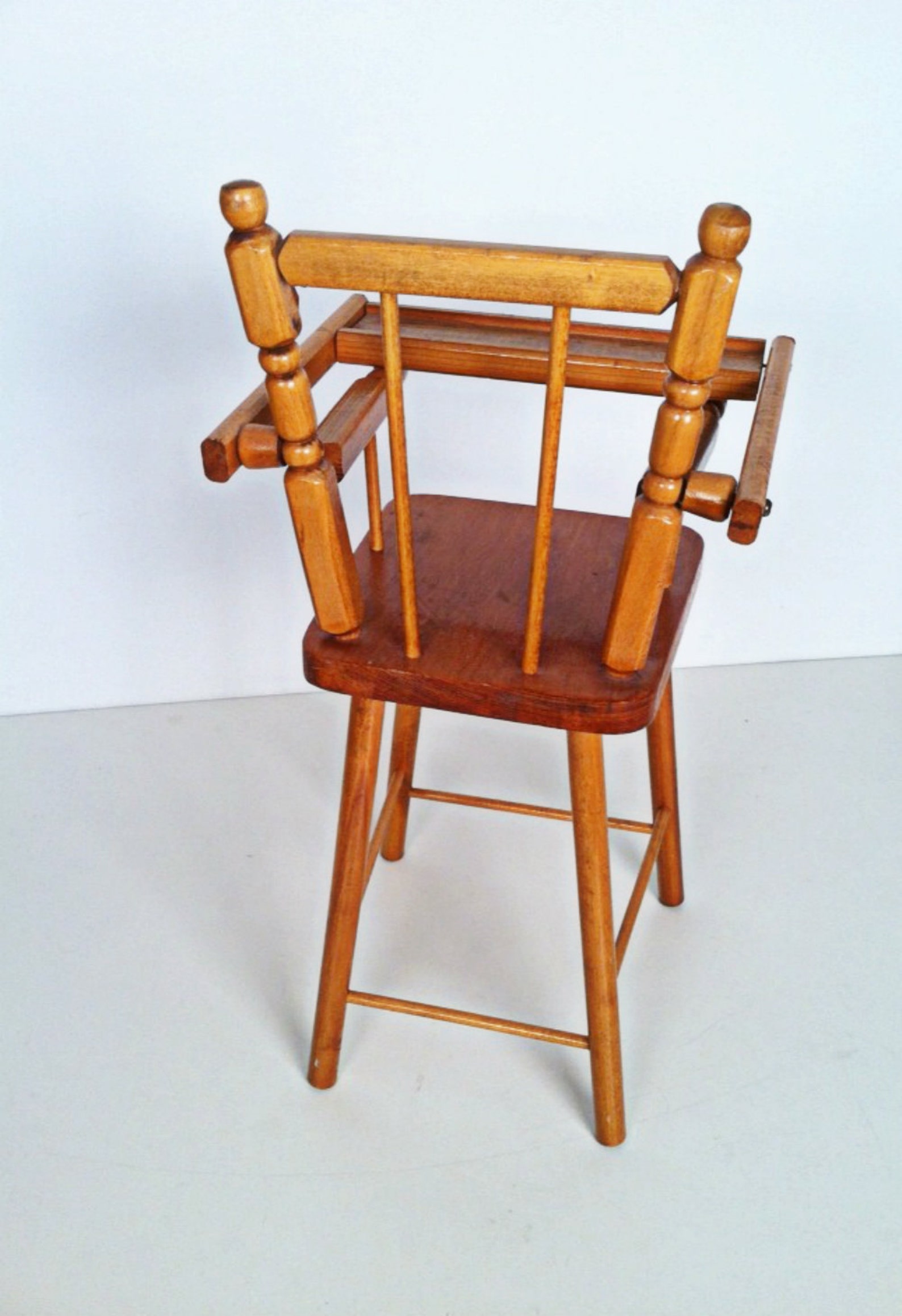 Vintage Cass Company wood doll high chair Etsy