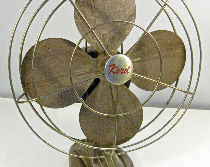 Vintage Table Fan Kord Metal Industrial Electric Table Fan Etsy