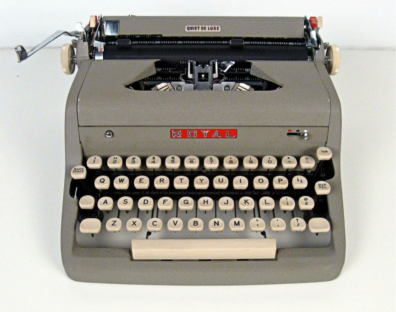 Vintage typewriter Royal McBee Quiet Deluxe portable with Etsy