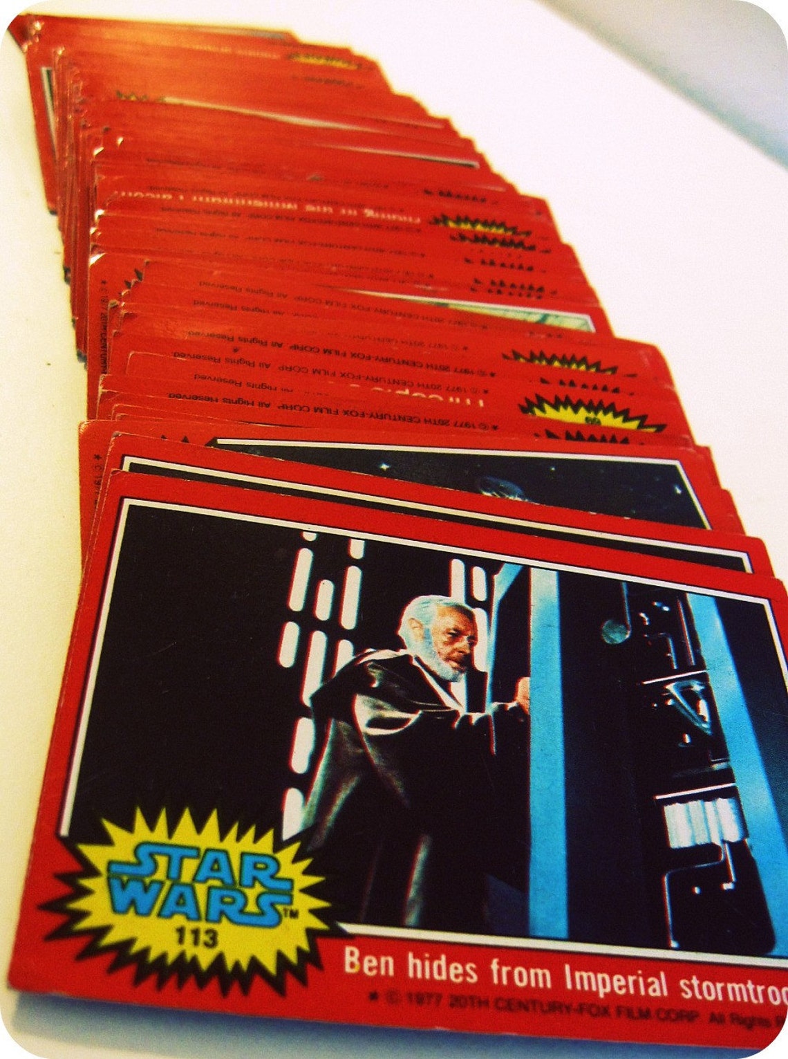 Vintage 70s STAR WARS trading cards by Topps series 2 Red Etsy
