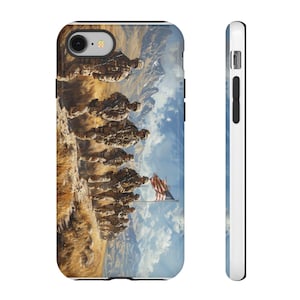 Heroic Military Phone Case for Veterans, Tough Cases, Patriotic Gift, Army Inspired, Military Decor, Holiday Present