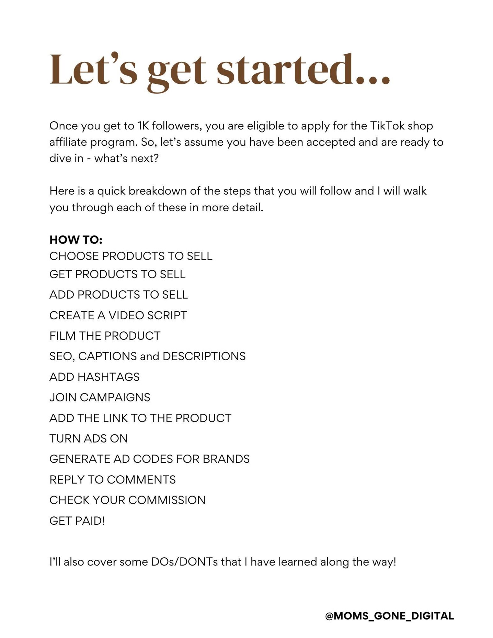 Beginner's Guide to Tiktok Shop Affiliate Planner | Learn How to Start ...