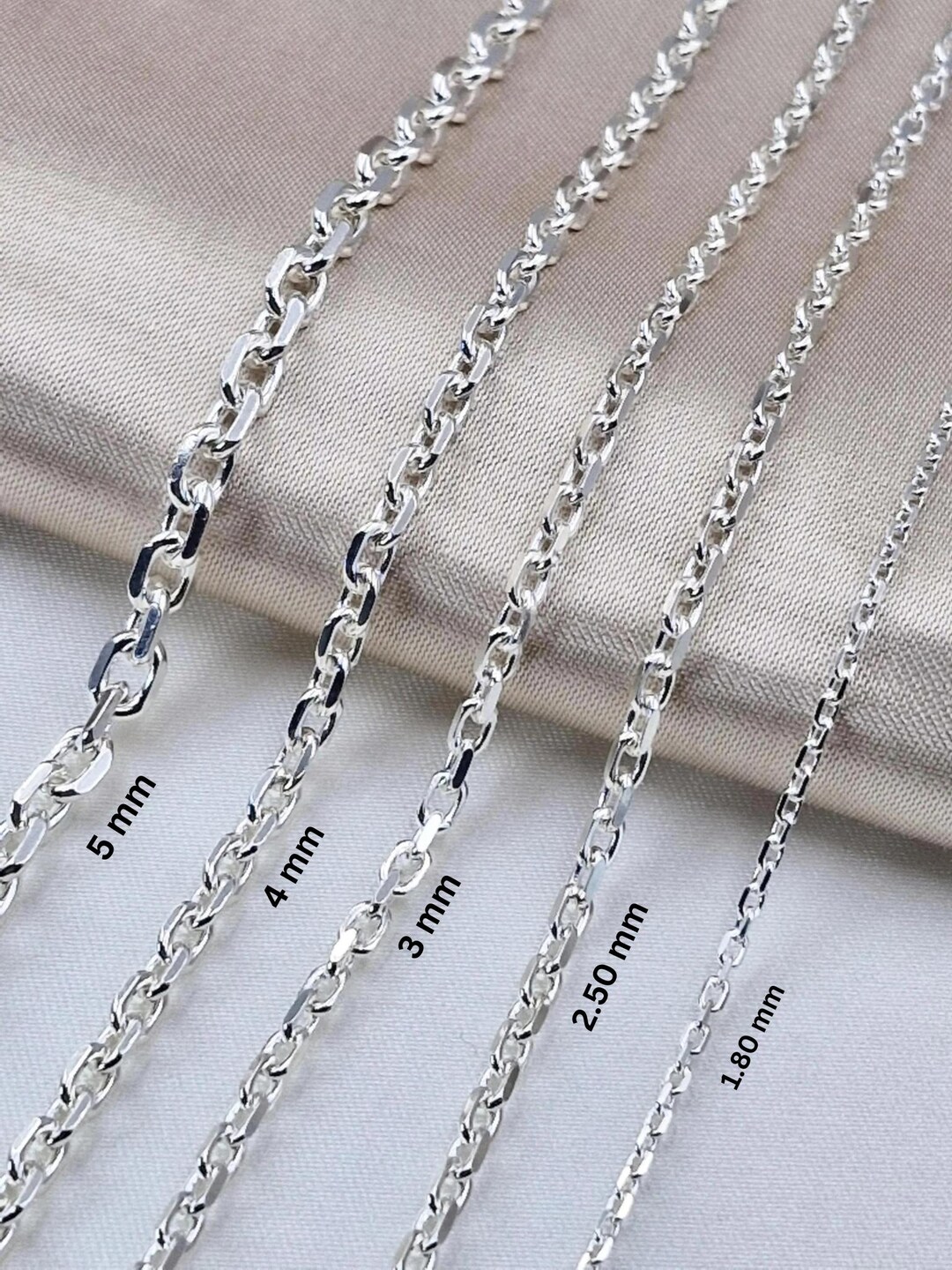 Anchor Link Necklace - Silver