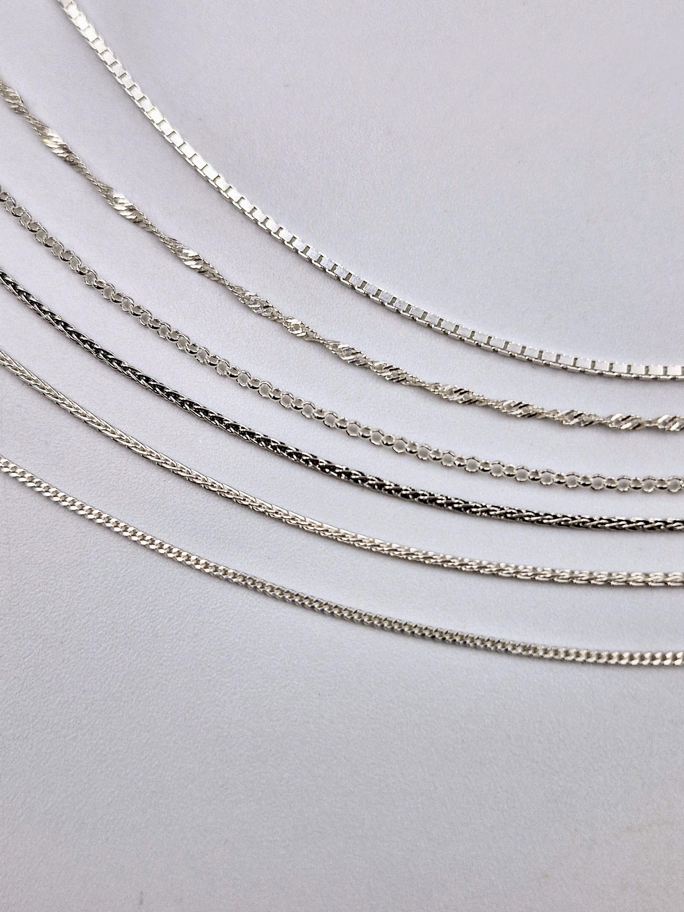 Silver Chain,925 Sterling Silver Chain Necklace, Minimalist
