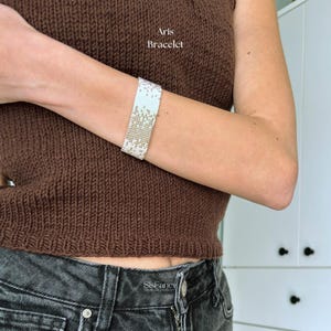 Ręcznie tkane koraliki Miyuki Design, wyjątkowa biżuteria na bransoletki, prezent dla druhen i kobiet