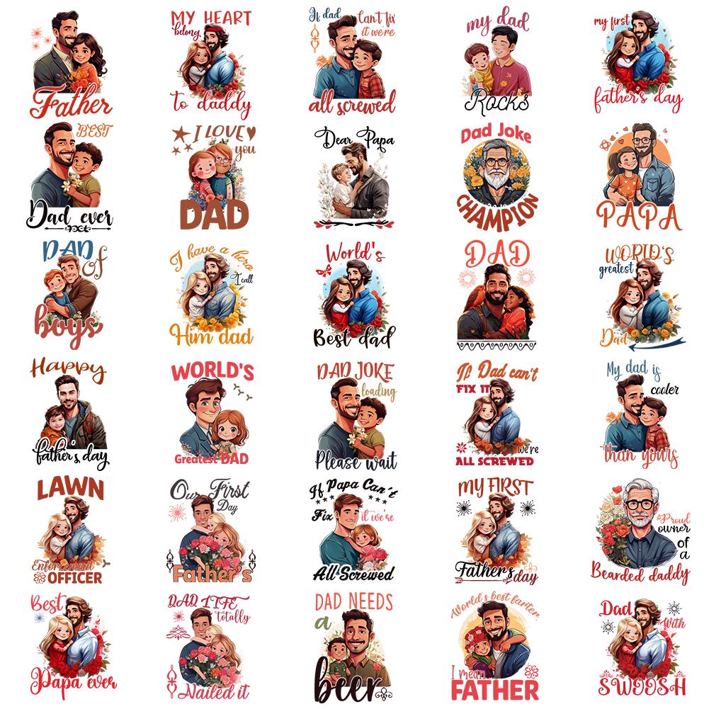 Father's Day PNG Bundle | Cute Dad Sublimation Designs | Funny & Heartfelt Quotes for Dad Gifts, Shirts, Mugs