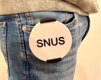 SNUS Clip Belt Holder – ZYN Velo GR1NDS Grinds OUTLAW Black Dips Pouches