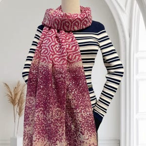 Glitter Leopard  Gradient Print Ladies Celebrity Style Scarves Scarf Wrap Come With Gift Box