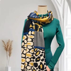 Leopard Print Large High Quality Scarf For Women Come With Gift Box