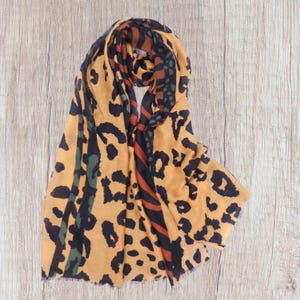 Leopard Print Large High Quality Scarf For Women Come With Gift Box BUY 1 GET 1 FREE