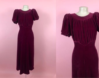 1930s red dress
