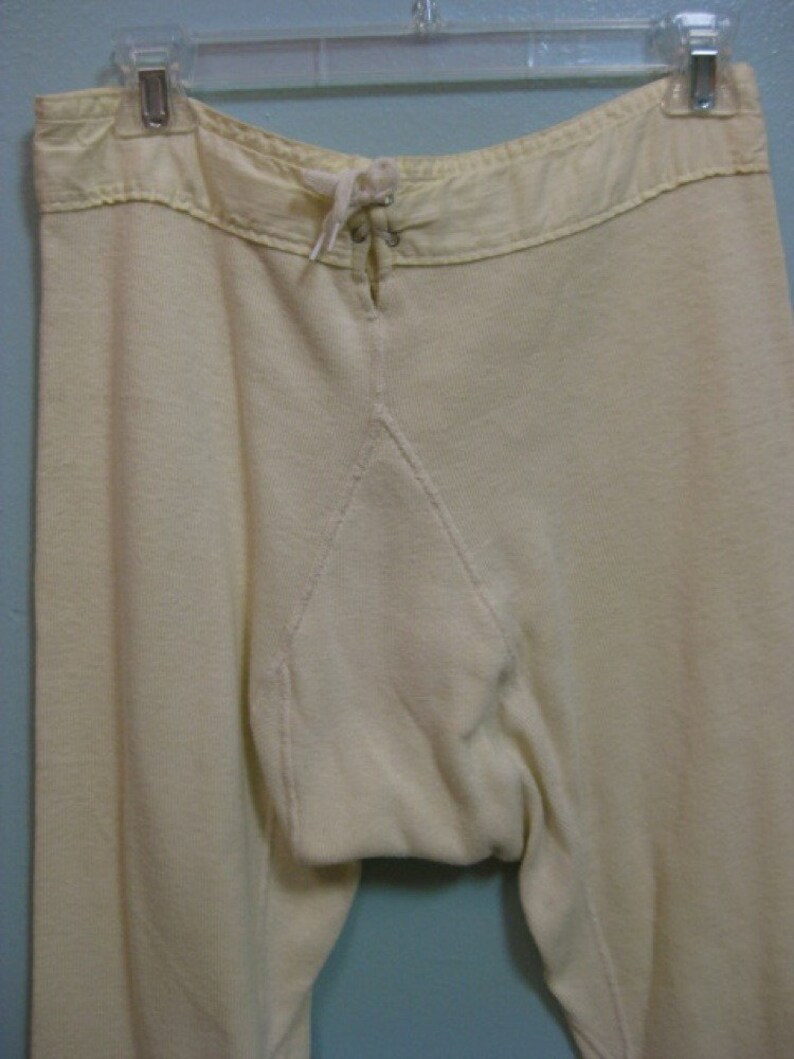 Vintage Edwardian Men's long johns underwear thermal pants Etsy