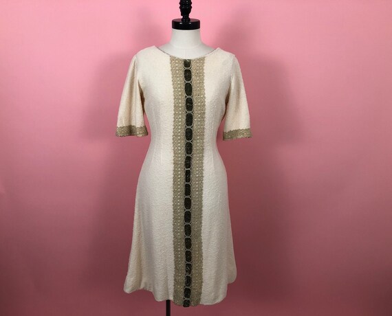 velvet trim dress