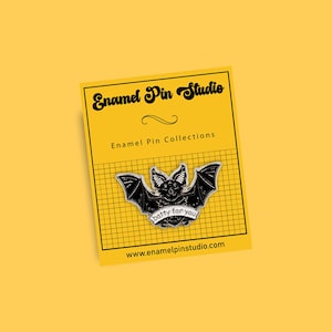 Gothic Bat Enamel Pin