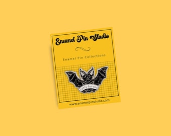 Gothic Bat Enamel Pin