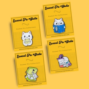 Katze Emaille Pins