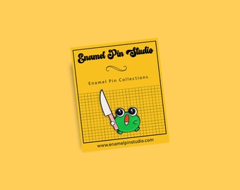 Groda Emalj Pin