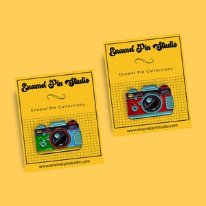 Vintage Camera Enamel Pins