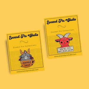 Goat Enamel Pins