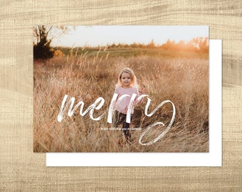 Photo Christmas Card Template | Multiple Holiday Card | Greeting Card | Custom Christmas Card | Best Year Ever Christmas | INSTANT DOWNLOAD