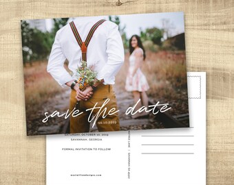 save the date postcard