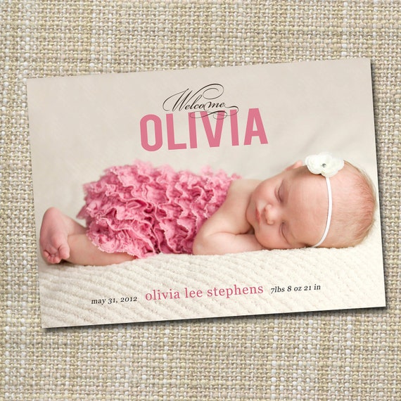 birth announcement baby boy announcement baby girl etsy