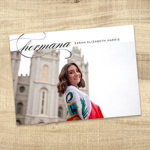 LDS Missionary Farewell invitation, Missionary invite, Photo card, Missionary anouncement, Sister missionary, card: PRINTABLE | James