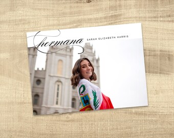 LDS Missionary Farewell invitation, Missionary invite, Photo card, Missionary anouncement, Sister missionary, card: PRINTABLE | James