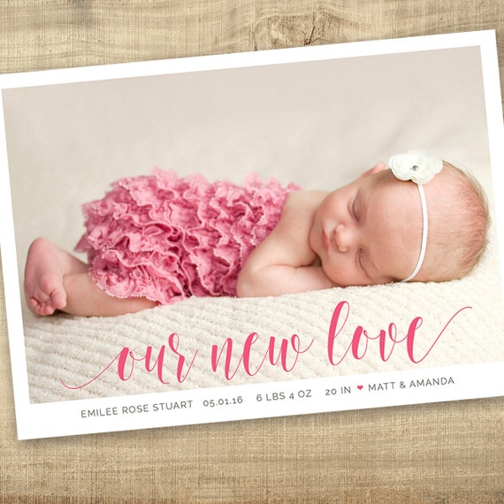 valentine birth announcements