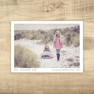 Christmas photo card, Photo Christmas card, Printable Holiday Christmas card, Christmas card, PRINTABLE, Best Christmas Ever