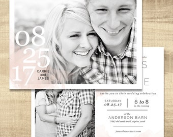 LDS Wedding Invitation, Photo wedding invitation, wedding invites, photo wedding invitations, temple wedding invitations: PRINTABLE