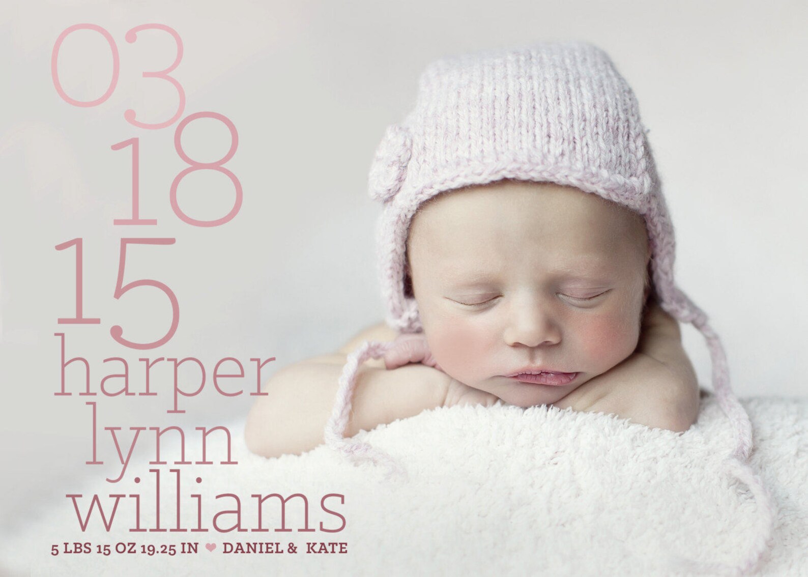 Birth Announcement Photo Card Photo Birth Announcement Birth Etsy
