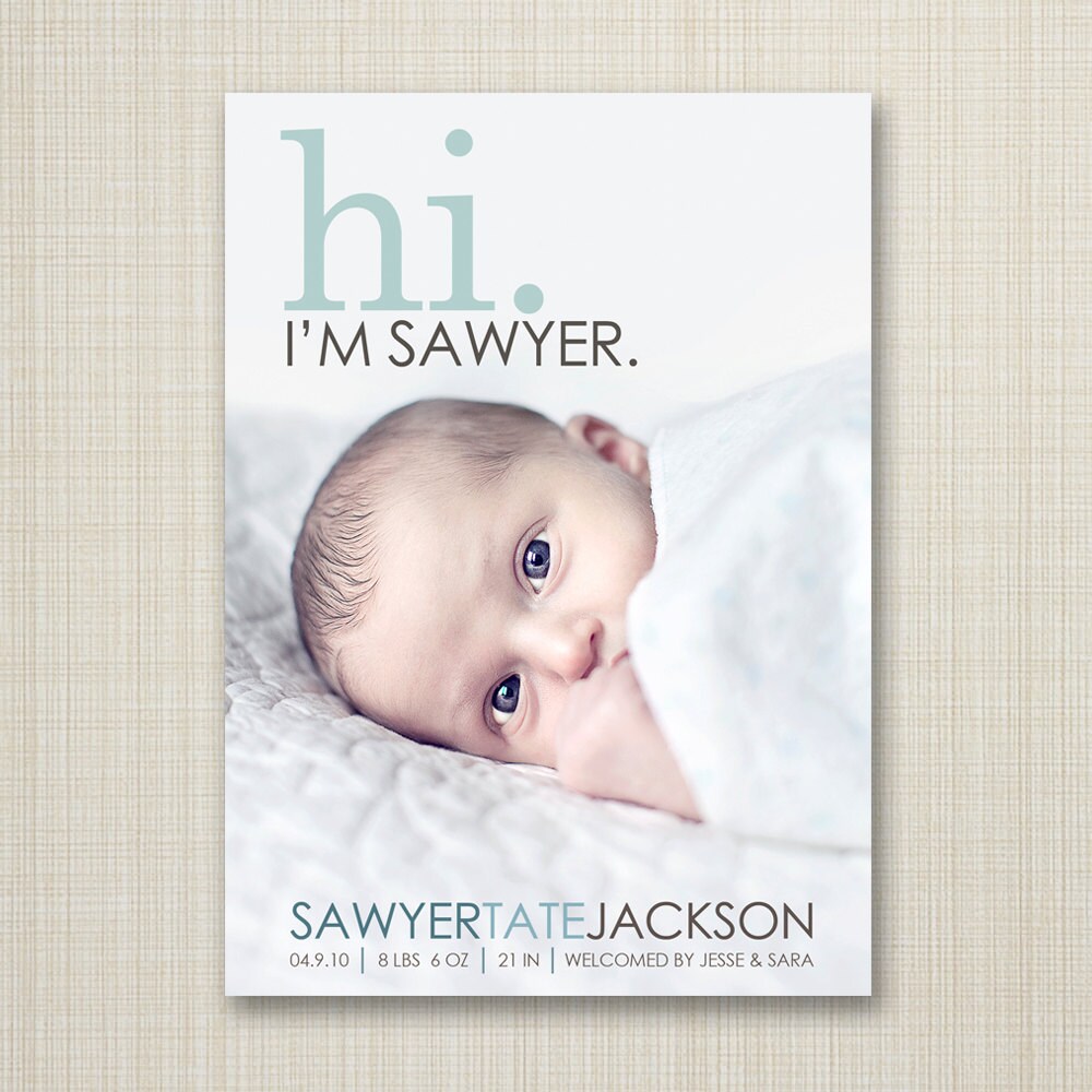 BIRTH ANNOUNCEMENT,  hi baby announcement hello baby baby boy announc…