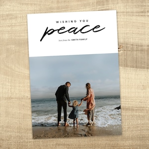 Christmas card, Photo Christmas card, Holiday Card, Printable Christmas card, Modern Christmas card: PRINTABLE digital file