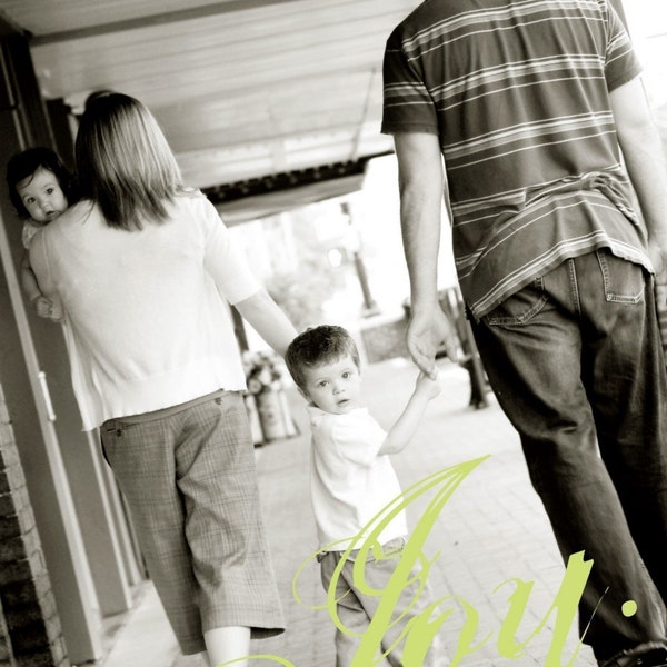 custom photo holiday card - lots of joy.