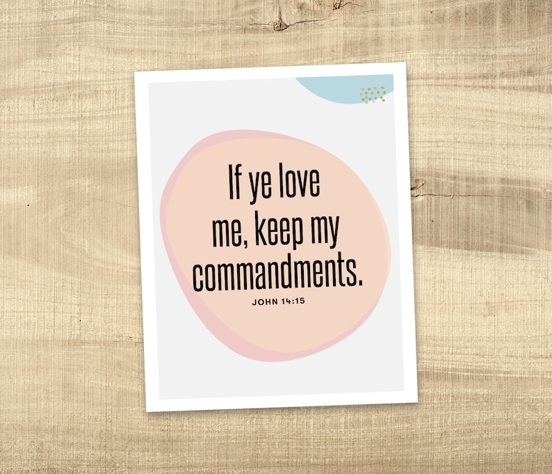 2019 LDS Youth Theme Keep My Commandments Printable Files - Etsy