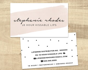 LipSense Business Card design - - LipSense marketing - Distributor - Lipsense - Lip Boss - LipSense Design