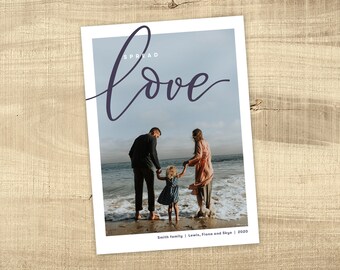 Christmas Photo Card - custom design holiday card digital file